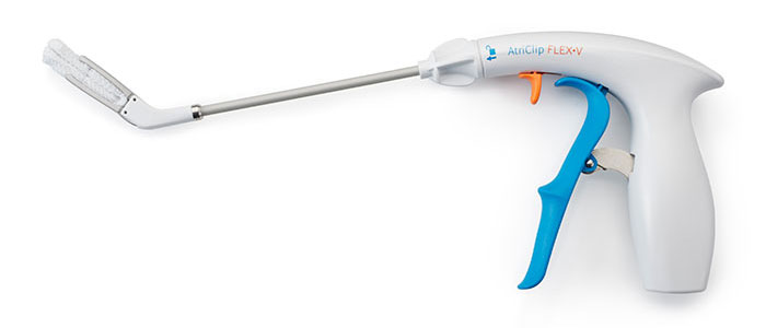 AtriClip FLEX-V device closed jaw